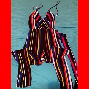 Multi colored romper